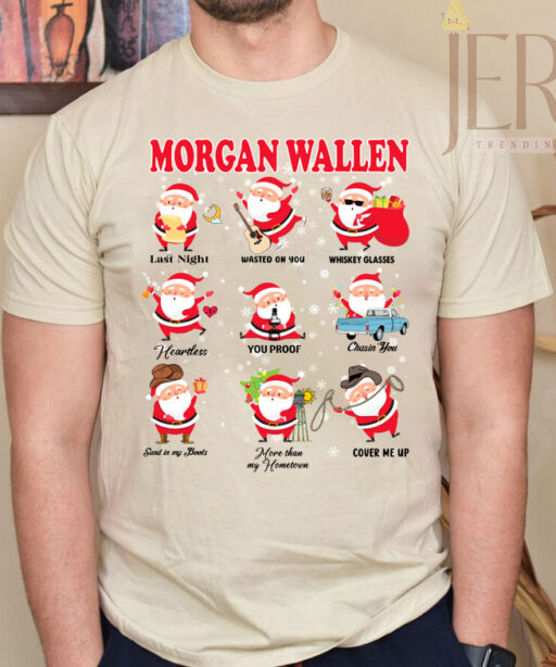 Morgan Wallen Santa Claus Shirt