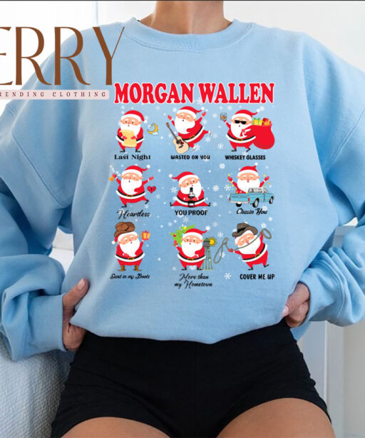 Morgan Wallen Santa Claus Shirt