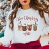 Christmas Coffee Sweatshirt, Cute Christmas Sweatshirt, Christmas Sweater, Christmas Sweatshirt for Women, Cozy Holiday Sweatshirt, Latte