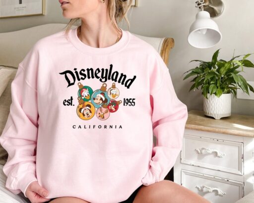 Disneyland Christmas, Retro Mickey And Friends Disneyland Christmas Sweatshirt, Disneyland Shirt, 2023 Family Vacation Shirt,Christmas sweat