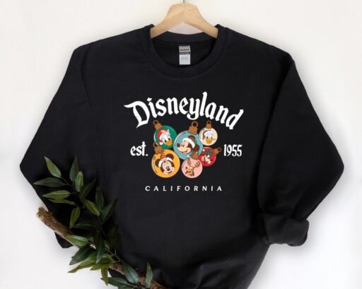 Disneyland Christmas, Retro Mickey And Friends Disneyland Christmas Sweatshirt, Disneyland Shirt, 2023 Family Vacation Shirt,Christmas sweat