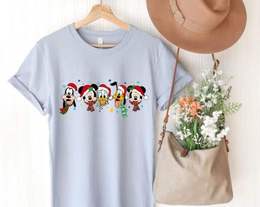 Mickey and Friends Christmas Shirt, All Disney Characters Christmas Shirt, Disney Christmas Shirts, Christmas Crew Shirt