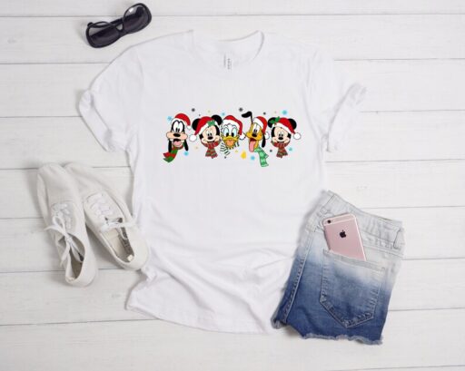 Mickey and Friends Christmas Shirt, All Disney Characters Christmas Shirt, Disney Christmas Shirts, Christmas Crew Shirt