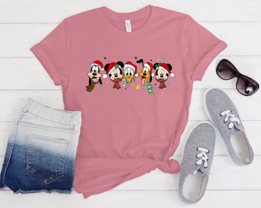 Mickey and Friends Christmas Shirt, All Disney Characters Christmas Shirt, Disney Christmas Shirts, Christmas Crew Shirt