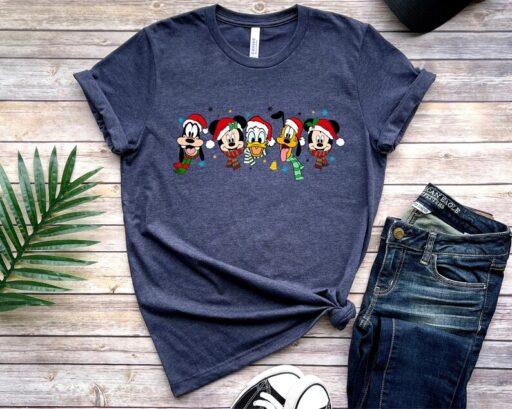 Mickey and Friends Christmas Shirt, All Disney Characters Christmas Shirt, Disney Christmas Shirts, Christmas Crew Shirt