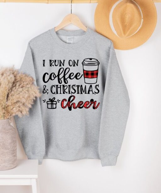 Christmas Coffee Sweatshirt, Cute Christmas Sweatshirt, Christmas Sweater, Christmas Sweatshirt for Women, Cozy Holiday Sweatshirt