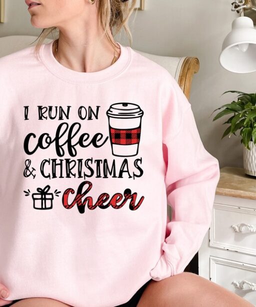 Christmas Coffee Sweatshirt, Cute Christmas Sweatshirt, Christmas Sweater, Christmas Sweatshirt for Women, Cozy Holiday Sweatshirt