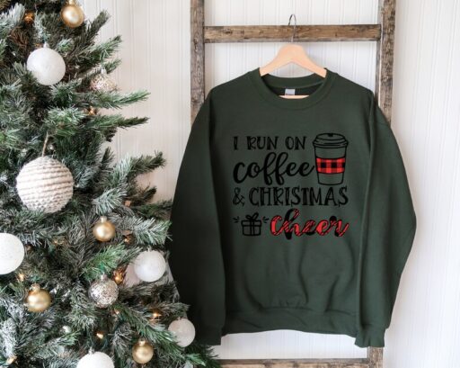 Christmas Coffee Sweatshirt, Cute Christmas Sweatshirt, Christmas Sweater, Christmas Sweatshirt for Women, Cozy Holiday Sweatshirt