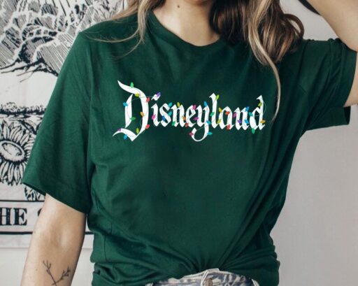 Disneyland Christmas Lights Shirt, Vintage Disney Xmas T-shirt, Mickey's Very Merry Christmas Party, Walt Disney World Holiday Season Trip