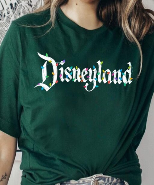 Disneyland Christmas Lights Shirt, Vintage Disney Xmas T-shirt, Mickey's Very Merry Christmas Party, Walt Disney World Holiday Season Trip