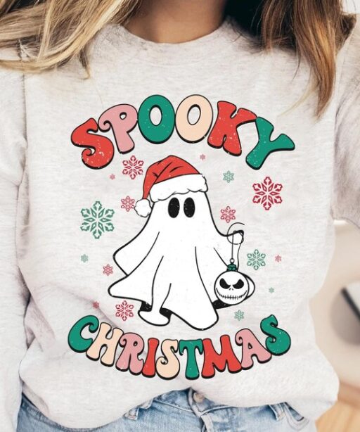 Jack Skellington Santa Ghost Spooky Christmas Shirt, Disney Christmas Tee, Mickey's Very Merry Christmas Party, Disneyland Holiday Season