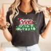 Star Wars Christmas Logo Santa Hat Shirt, Darth Vader Millennium Falcon Disney Xmas Tee, Disney World Christmas Party, Hollywood Studios