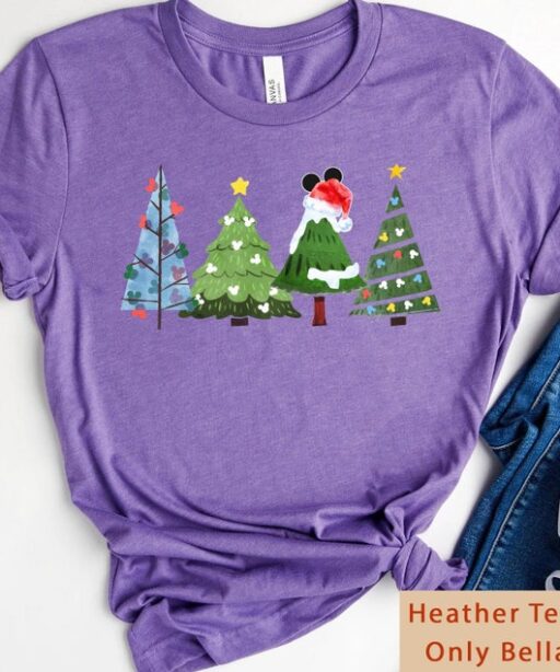 Disney Mickey Mouse Christmas Trees Shirt, Vintage Disney Xmas T-shirt, Mickey's Very Merry Christmas Party, Disneyland Holiday Season Trip