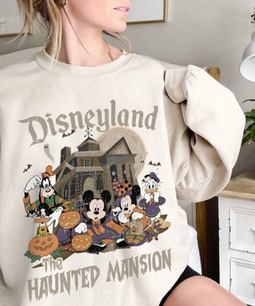 Retro The Haunted Mansion Halloween Shirt | Mickey & Friends Halloween Shirt | Magic Kingdom Shirt | Mickey Minnie Halloween Party