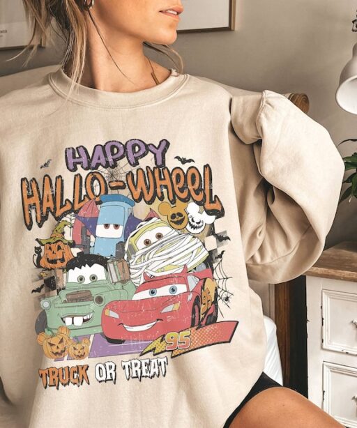 Vintage Lightning McQueen Halloween Shirt | Cars Halloween Shirt | Happy Halloweel Shirt | Trick Or Treat Shirt | Spooky Season