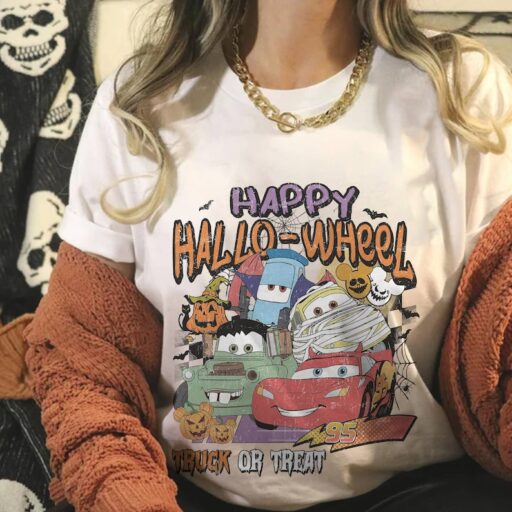 Vintage Lightning McQueen Halloween Shirt | Cars Halloween Shirt | Happy Halloweel Shirt | Trick Or Treat Shirt | Spooky Season