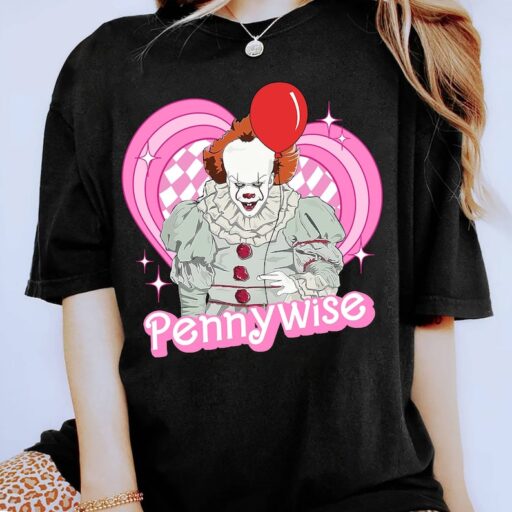 Pennywise Pink Dolls Shirt | Pennywise Shirt | Horror Halloween Shirt | It Movie Shirt | Funny Halloween Party Shirt