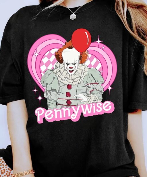 Pennywise Pink Dolls Shirt | Pennywise Shirt | Horror Halloween Shirt | It Movie Shirt | Funny Halloween Party Shirt