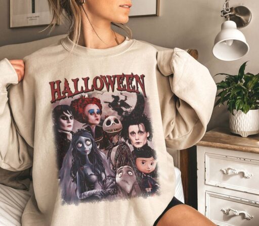 Retro 90s Halloween Corpse Bride Shirt | Vintage Horror Corpse Bride Halloween Sweatshirt | Retro Halloween Movie Shirt