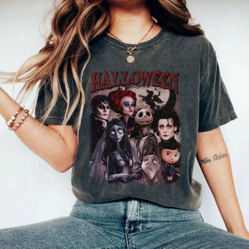 Retro 90s Halloween Corpse Bride Shirt | Vintage Horror Corpse Bride Halloween Sweatshirt | Retro Halloween Movie Shirt