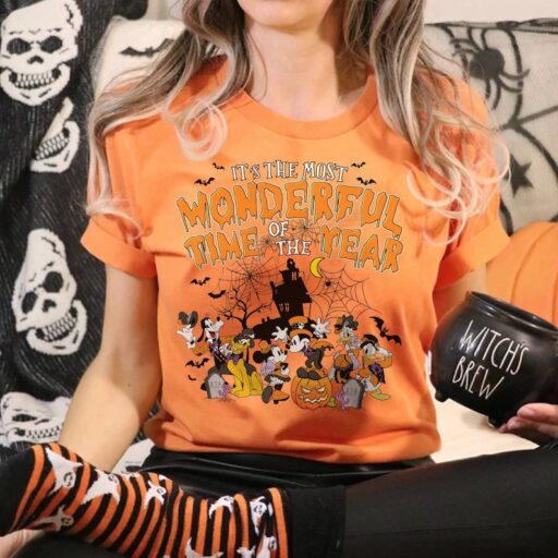 Vintage Mickey And Friends Halloween Shirt | Mickey Minnie Halloween 2023 | Halloween Family Matching Tee | Trick Or Treat Halloween Shirt