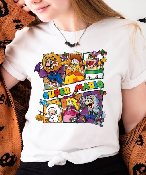 Vintage Halloween The Super Mario Shirt | The Super Mario Bros Movie | Mario Halloween Shirt | Mario Friend Halloween Party