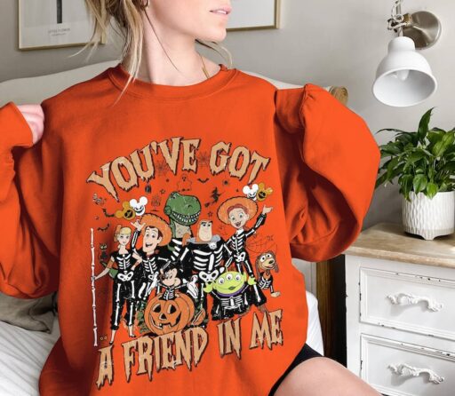 Vintage Toy Story Halloween Shirt | You've Got a friend in me | Toy Story Skeleton | Disneyland Halloween Balloons Shirt