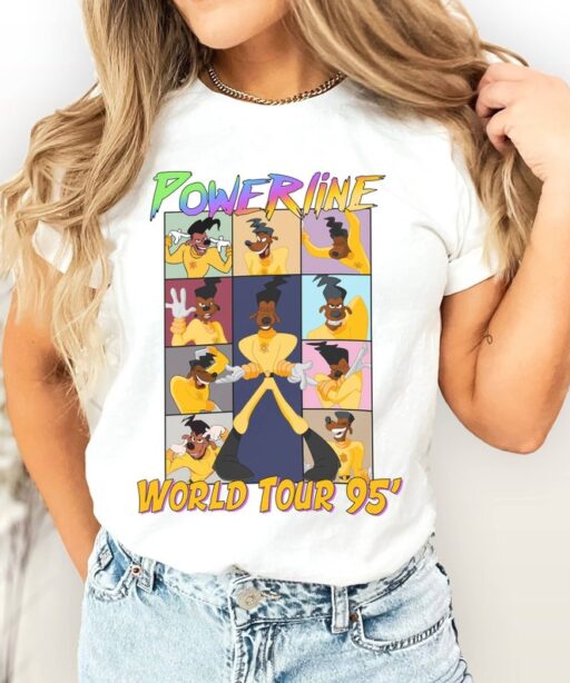 A Goofy Movie Powerline World Tour 95' The Eras Tour Shirt | A Goofy Movie Shirt | Vintage Powerline Shirt | Magic Kingdom Shirt