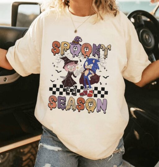 Vintage Sonic the Hedgehog Halloween Shirt | Sonic Army Rose Halloween Shirt | Sonic Spooky Season Shirt | Trick Or Treat Shirt