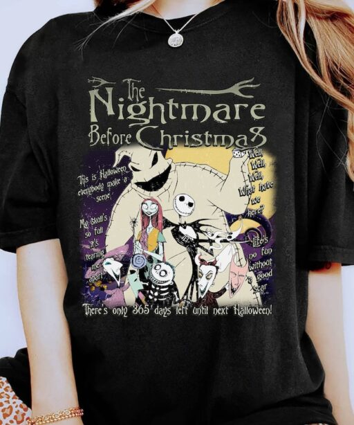 Nightmare Before Christmas Shirt | Jack and Sally Halloween Shirt | Jack Skellington Shirt | Halloween Party Shirt | Oogie Boogie