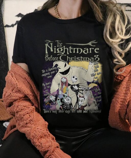 Nightmare Before Christmas Shirt | Jack and Sally Halloween Shirt | Jack Skellington Shirt | Halloween Party Shirt | Oogie Boogie