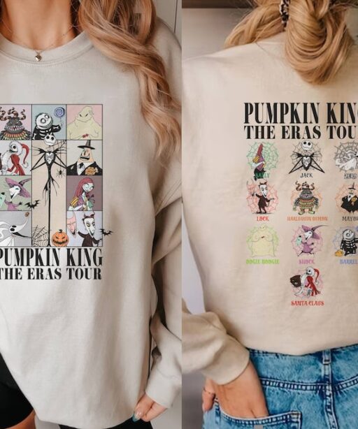 The Nightmare Before Christmas Shirt | Halloween The Eras Tour Shirt | Jack Skellington Halloween Shirt | Pumpkin King Sweatshirt