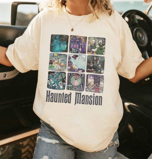 Vintage The Haunted Mansion Shirt | Mickey And Friends Halloween Haunted Mansion | Haunted Mansion | Disneyland 2023 Foolish Mortals Shirt