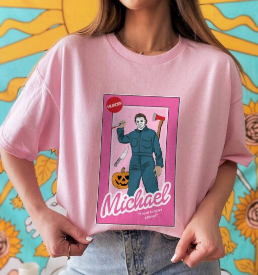 Michael Myers Pink Doll Shirt | Vintage Michael Myers Shirt | Halloween Ends Movie Shirt | Horror Halloween Shirt | Horror Movie