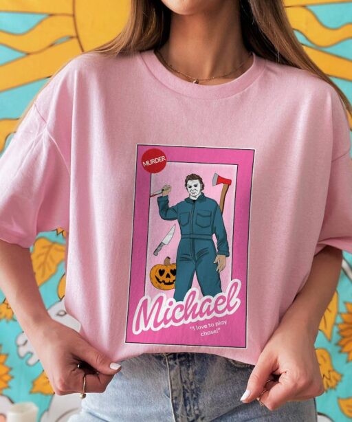 Michael Myers Pink Doll Shirt | Vintage Michael Myers Shirt | Halloween Ends Movie Shirt | Horror Halloween Shirt | Horror Movie