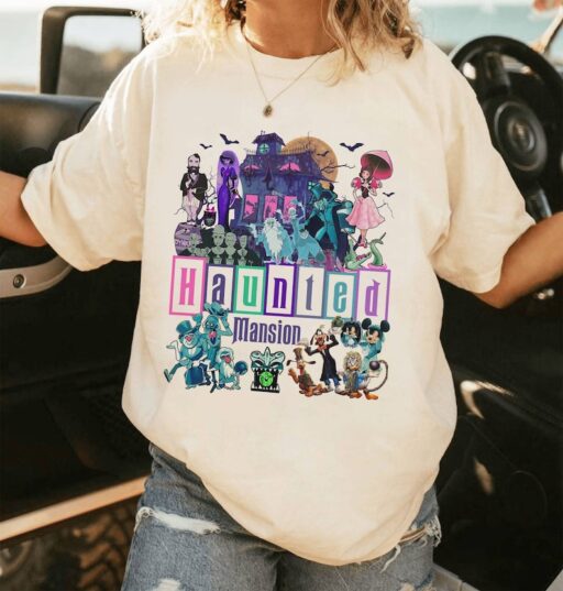 Vintage The Haunted Mansion Shirt | Mickey And Friends Halloween Haunted Mansion | Haunted Mansion | Disneyland 2023 Foolish Mortals Shirt