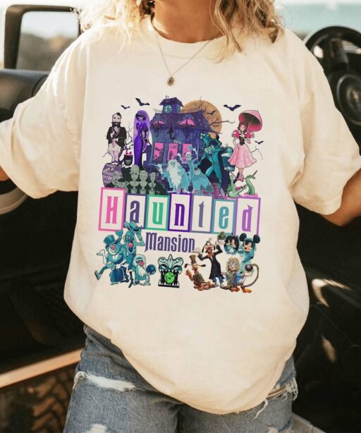 Vintage The Haunted Mansion Shirt | Mickey And Friends Halloween Haunted Mansion | Haunted Mansion | Disneyland 2023 Foolish Mortals Shirt