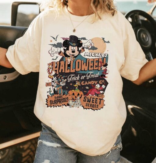 Retro Mickey Mouse Halloween Shirt | Mickey and Friends Shirt | Spooky Season Shirt | Trick or Treat Shirt | Halloween Trip Shirt