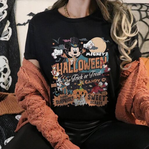 Retro Mickey Mouse Halloween Shirt | Mickey and Friends Shirt | Spooky Season Shirt | Trick or Treat Shirt | Halloween Trip Shirt