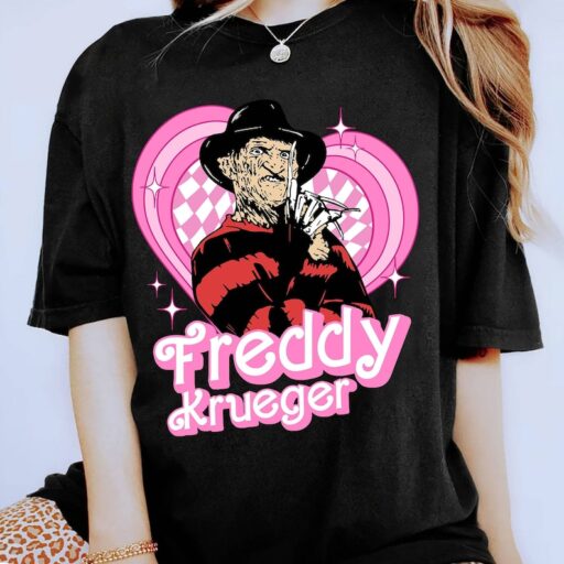 Freddy Krueger Pink Dolls Shirt | Freddy Krueger Shirt | Horror Halloween Shirt |Nightmare on Elm Street Shirt | Funny Halloween Party Shirt