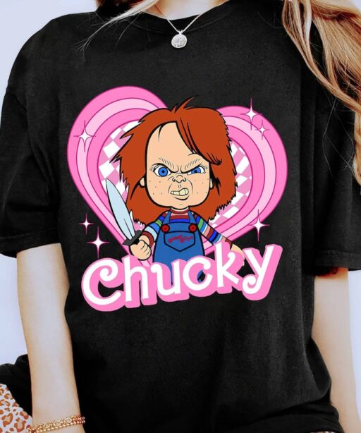 Chucky Pink Dolls Shirt | Chucky Shirt | Horror Halloween Shirt | Child's Play Shirt | Funny Halloween Party Shirt