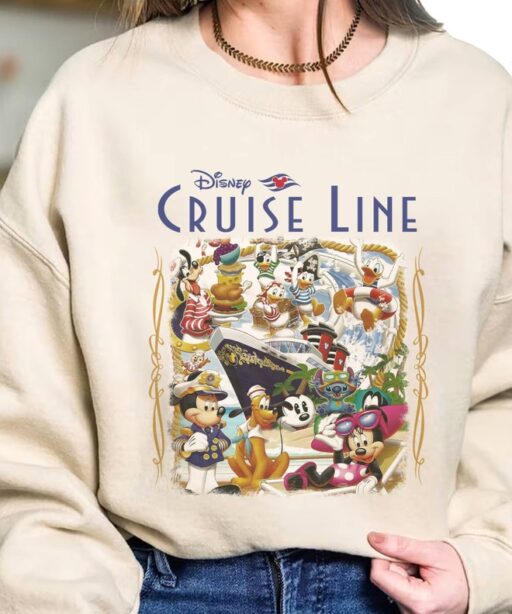 Retro Mickey Minnie Cruise Line Shirt | Vintage Family Cruise Group Shirt | Mickey And Friends Cruise Shirt | Family Vacation Shirt