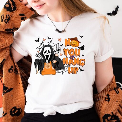 Vintage Scream Movie Shirt | Ghost Face Shirt | Ghost Halloween Shirt | Horror Halloween Shirt | Not You Hang Up Scary Movie Shirt