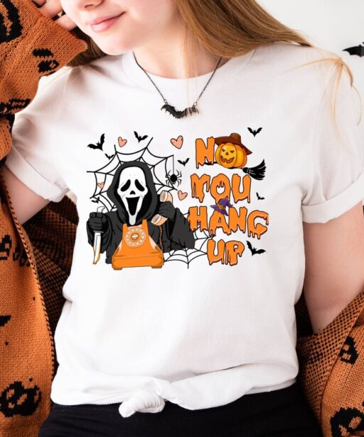 Vintage Scream Movie Shirt | Ghost Face Shirt | Ghost Halloween Shirt | Horror Halloween Shirt | Not You Hang Up Scary Movie Shirt