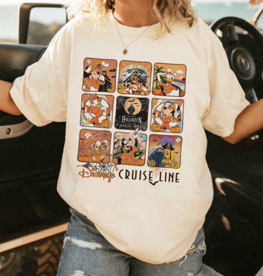 Vintage Mickey Cruise Line Halloween On The High Seas Shirt | Mickey And Friends Halloween Shirt | Trick Or Treat Shirt