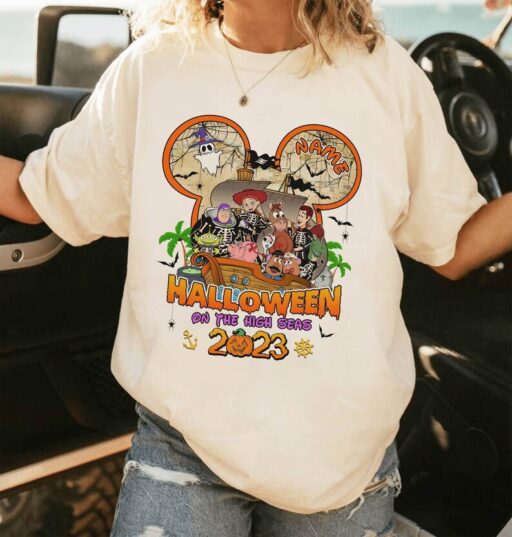 Retro Disneyland Halloween Family Shirt | Family Halloween Vacation Shirt | Toy Story Halloween Sweatshirt | Halloween Cruise Shirt