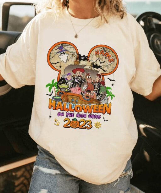 Retro Disneyland Halloween Family Shirt | Family Halloween Vacation Shirt | Toy Story Halloween Sweatshirt | Halloween Cruise Shirt