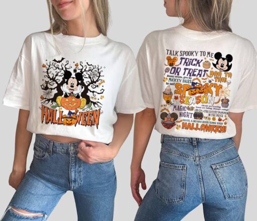 Mickey Minnie Halloween Sweatshirt | Mickey Mouse Halloween Shirt | Mickey Not So Scary Halloween Party | Magic Kingdom Spooky Season Shirt