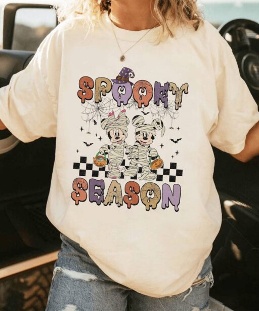 Vintage Mickey Minne Halloween Shirt | Mickey Not So Scary Halloween Shirt | Magic Kingdom Spooky Season Shirt | Trick Or Treat Shirt