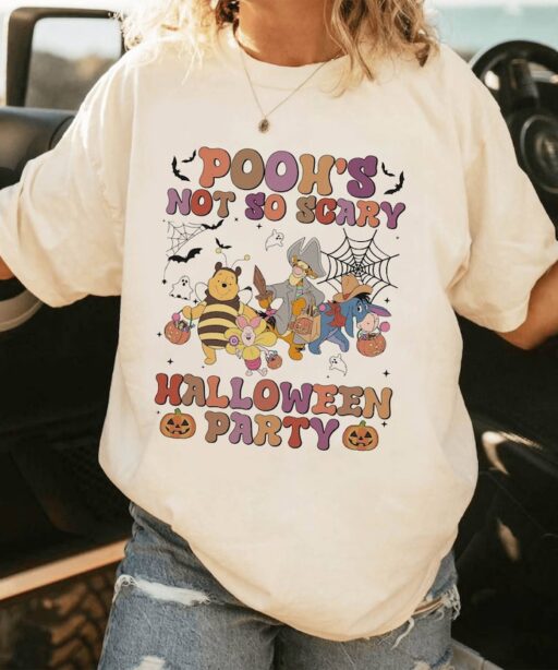 Halloween Shirt | Pooh Friends Halloween Shirt | Mickey's Not So Scary Halloween Party | Pooh Balloons Halloween Shirt